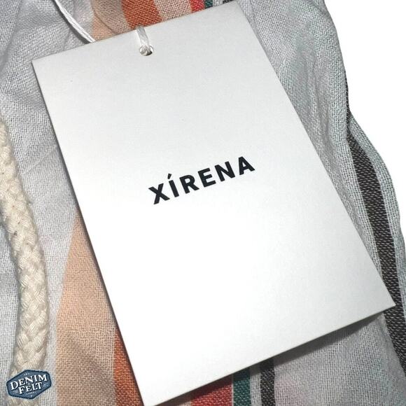 Xirena "Cooper" Easy Fit Casual Gauze Shorts Multicolor Stripes w/ Pockets | NEW - Picture 14 of 16